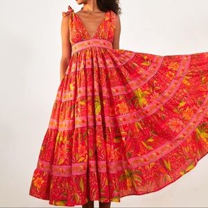 Farm Rio Solar Forest Maxi Dress